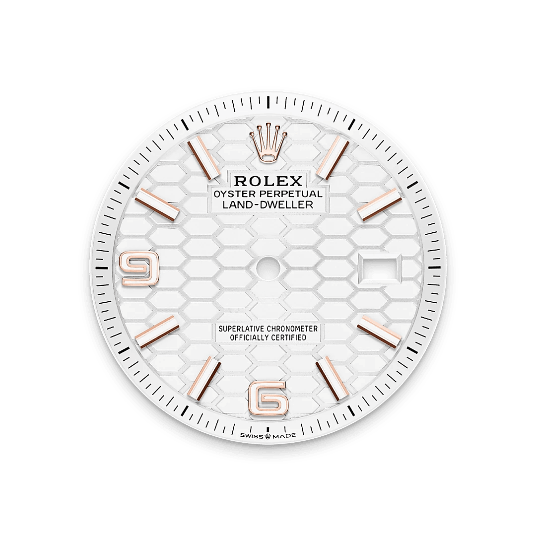 Intense white dial