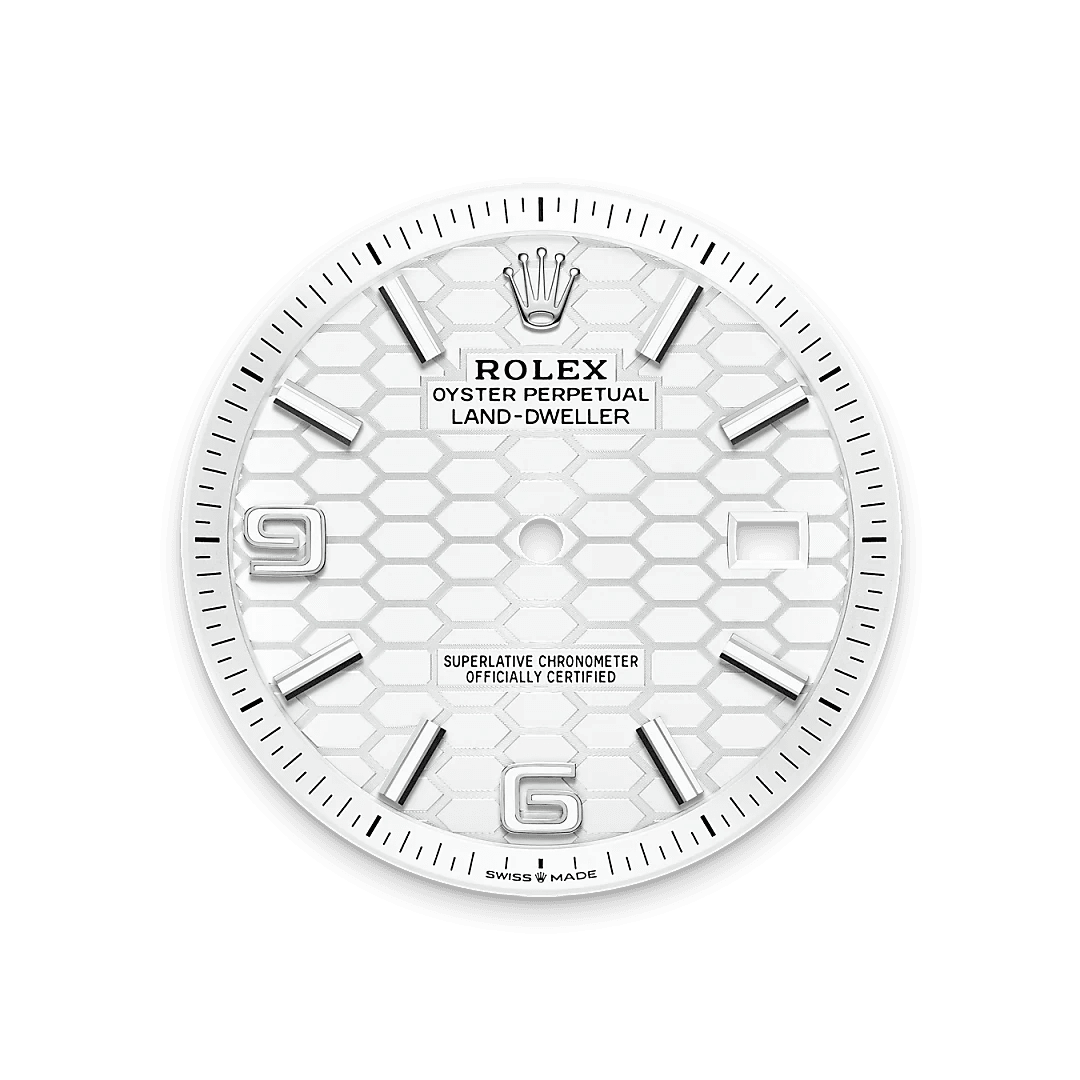 Intense white dial