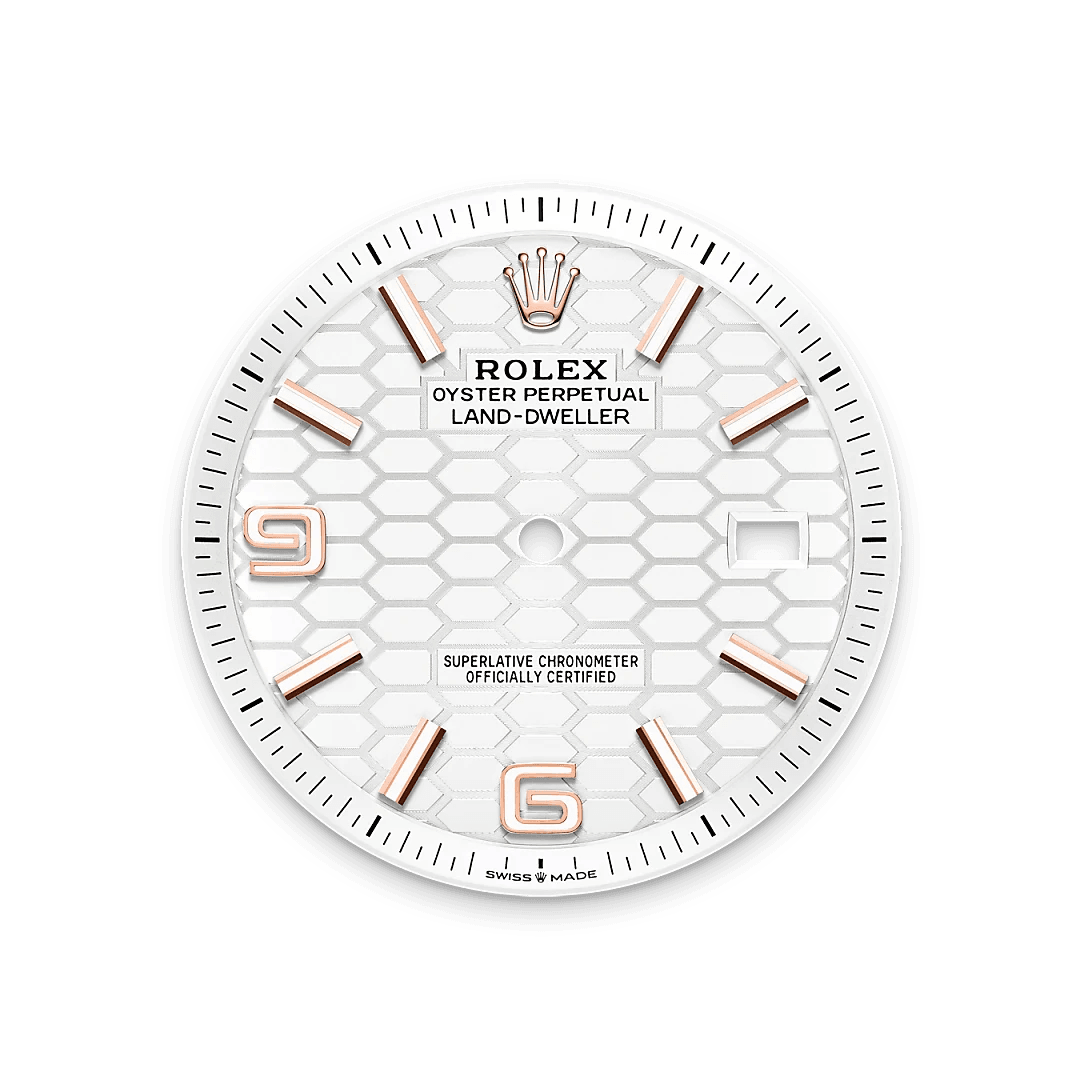 Intense white dial
